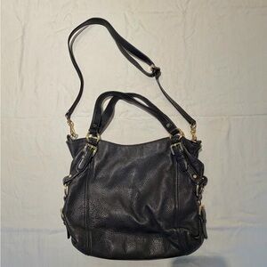 Michael Kors Black Crossbody Bag - pebble leather, convertible straps